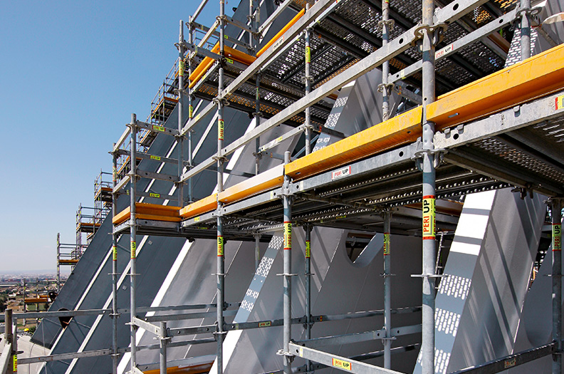 We manufacture supports, scaffold boards/steel walkways, propping and vertical support sections.